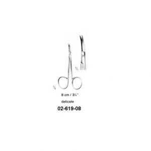 Fine Operating/Eye Scissors, Curved Art# : MSC-02-619-08