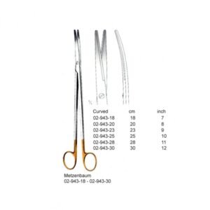 Metzenbaum, Curved - 18-30 cm Art# : MSC-02-943-18