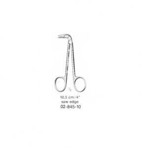 Ligature Scissors, 10.5 cm - Saw Edge Art# : MSC-02-845-10